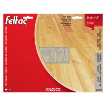 FELTAC Self-Stick Felt Floor Savers Sheet 300mm X 240mm 1 pk