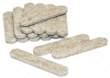 ECO FELTAC Self-Stick Felt Floor Savers  13x67mm Strip Beige 16pk - Image 2