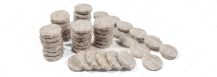 ECO FELTAC Self-Stick Felt Floor Savers  19mm Round Beige 48pk - Image 2