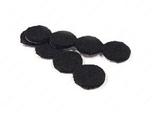 ECO FELTAC Self-Stick Felt Floor Savers  25mm Round Black 16pk - Image 2