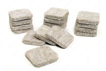 ECO FELTAC Self-Stick Felt Floor Savers  25mm Square Beige 16pk - Image 2