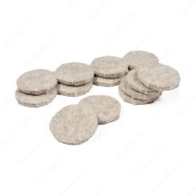ECO FELTAC Self-Stick Felt Floor Savers  28mm Round Beige 16pk - Image 2