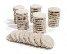 ECO FELTAC Self-Stick Felt Floor Savers  29mm Round Beige 48pk - Image 2