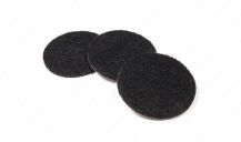 ECO FELTAC Self-Stick Felt Floor Savers  48mm Round Black 4pk - Image 2