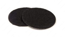 ECO FELTAC Self-Stick Felt Floor Savers  76mm Round Black 4pk - Image 2