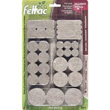 ECO FELTAC Self-Stick Felt Floor Savers Beige  Multipack 105pk
