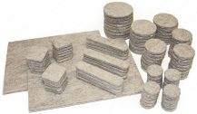 ECO FELTAC Self-Stick Felt Floor Savers Beige  Multipack 105pk - Image 2