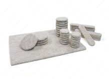 ECO FELTAC Self-Stick Felt Floor Savers Beige - Multipack 33pk - Image 2