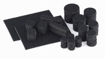 ECO FELTAC Self-Stick Felt Floor Savers  Black Multipack 105pk - Image 2